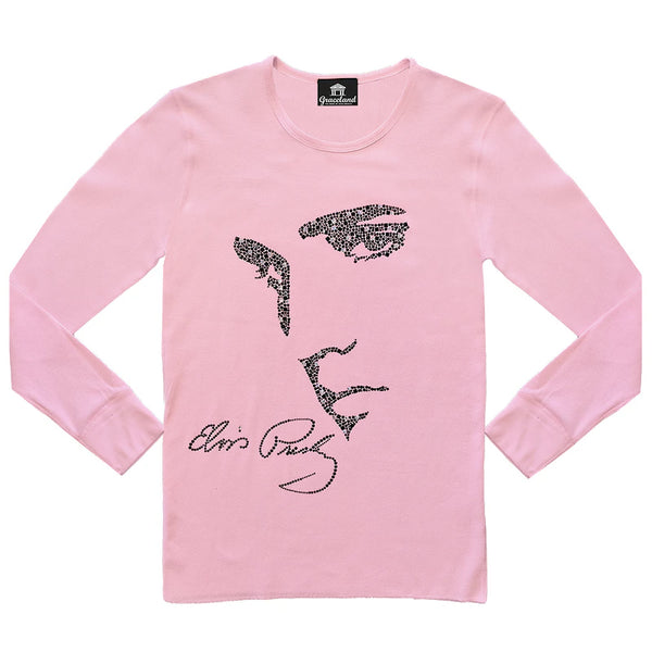 graceland Elvis Signature Style: Elvis Profile Women's Long Sleeve T-Shirt