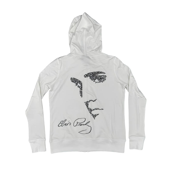 Graceland Elvis Signature Style Elvis Profile Women's Zip Hoodie