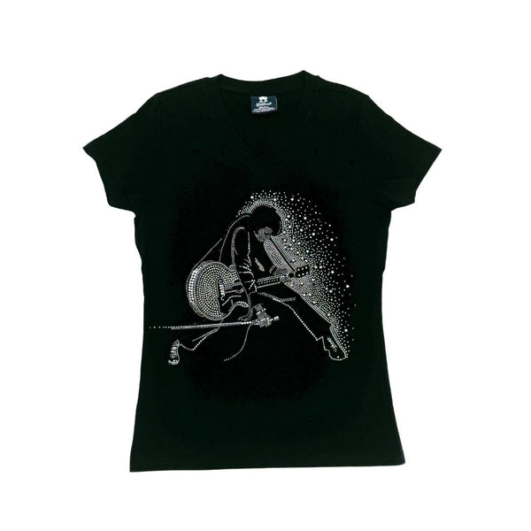 graceland Elvis Signature Style: Elvis With Guitar Women's T-Shirt