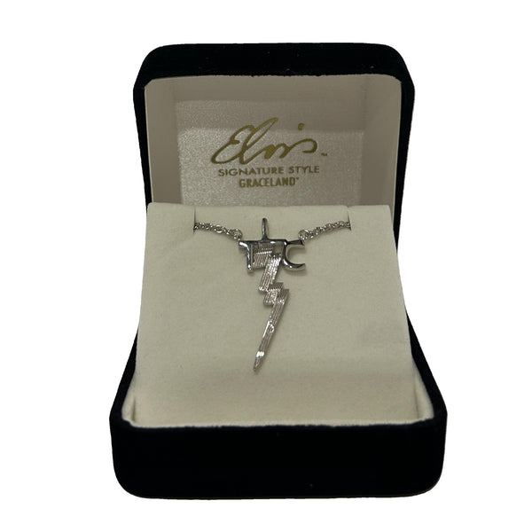 Graceland Elvis Signature Style: Sterling Silver TLC Necklace