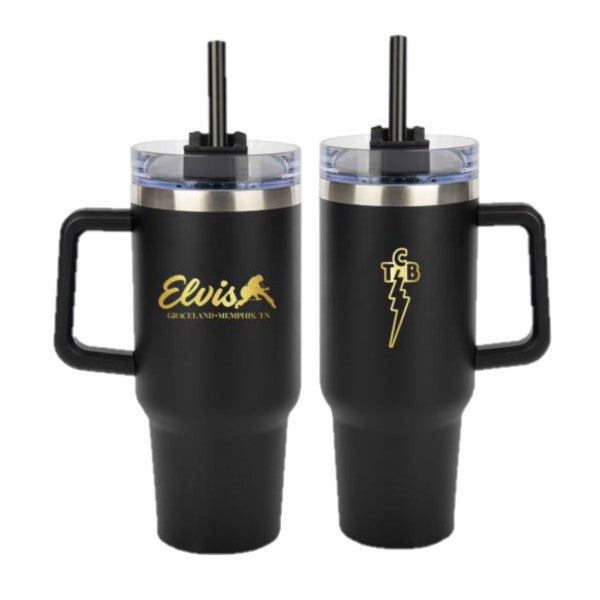 graceland Elvis Silhouette Graceland Stainless Tumbler