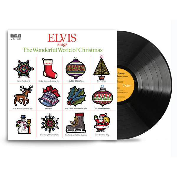 graceland Elvis Sings The Wonderful World Of Christmas LP