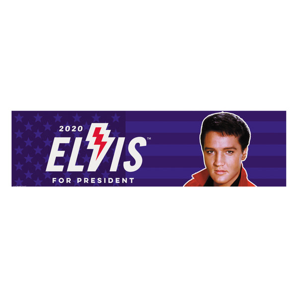 graceland 2020 Elvis For President Bumper Sticker
