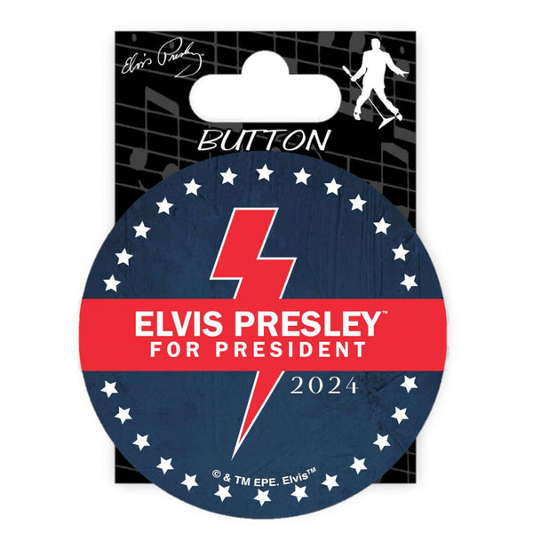 graceland 2024 Elvis For President Button