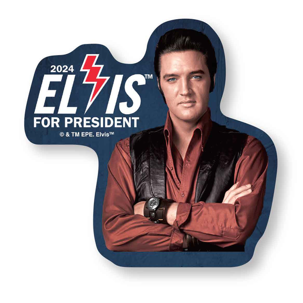 graceland 2024 Elvis For President Magnet