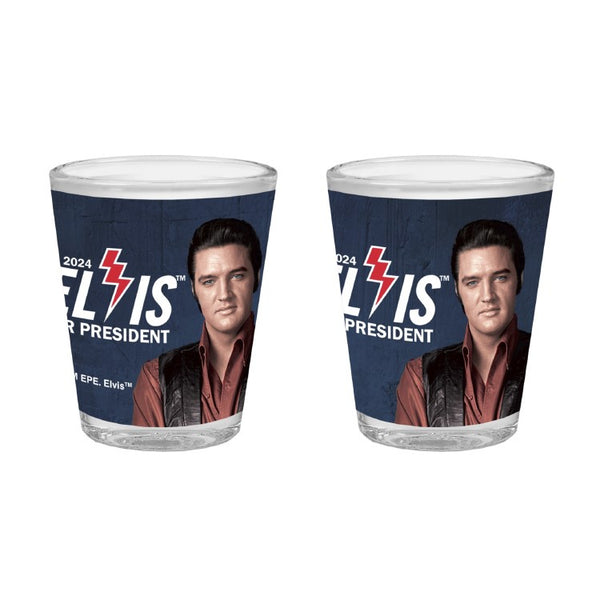 graceland 2024 Elvis For President Shot Glass