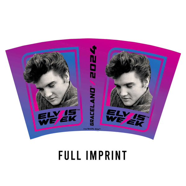 Graceland 2024 Elvis Week Glitter Straw Tumbler