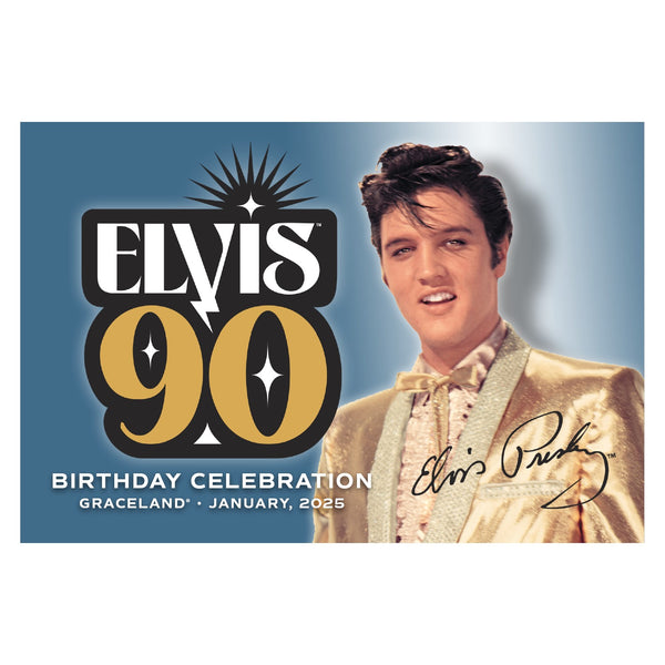 graceland 2025 Elvis 90th Birthday Postcard