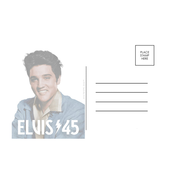 Graceland Elvis 45 Collage Postcard
