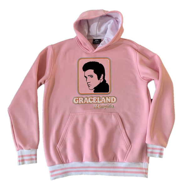 graceland Elvis 50's Portrait Chenille Hoodie