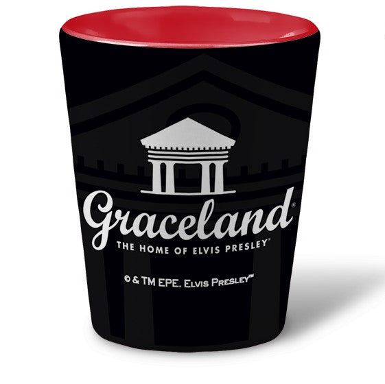 Graceland Elvis 50's Portrait Shot Glass