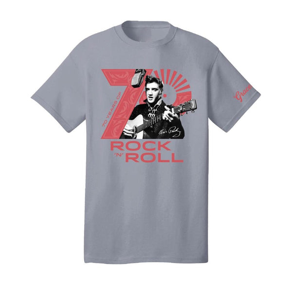 Graceland Elvis 70 Years Of Rock N Roll T-Shirt