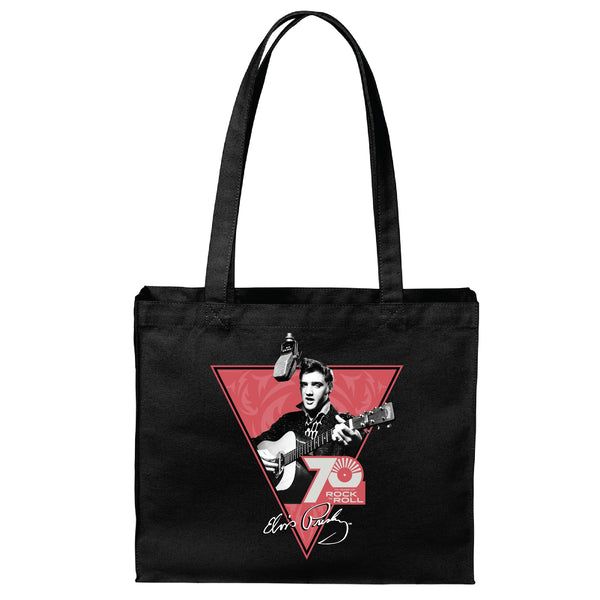 graceland Elvis 70 Years of Rock N Roll Tote Bag