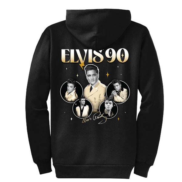 Graceland Elvis 90 Collage Zip Hoodie
