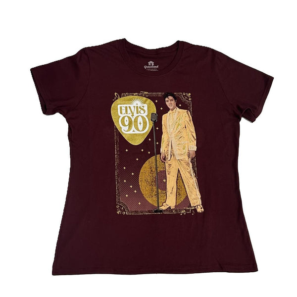 graceland Elvis 90 Elvis Gold Lamé Women's T-Shirt