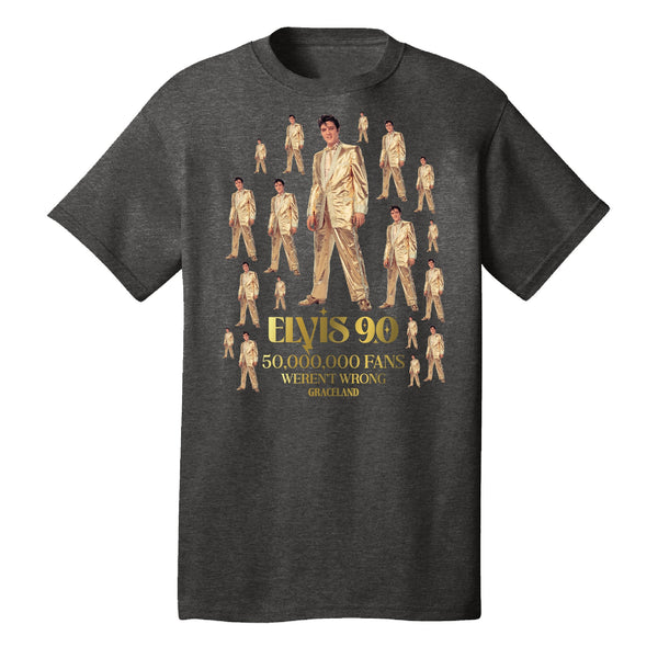 graceland Elvis 90 Gold Suit Repeat T-Shirt