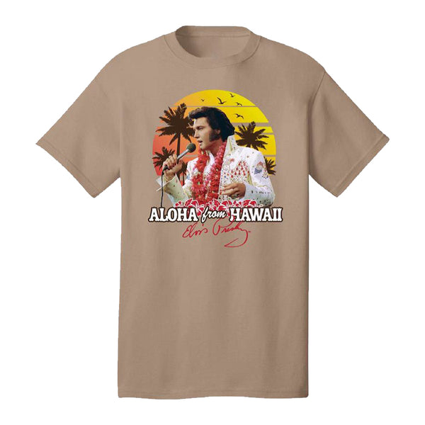 graceland Elvis Aloha From Hawaii Sunset T-Shirt