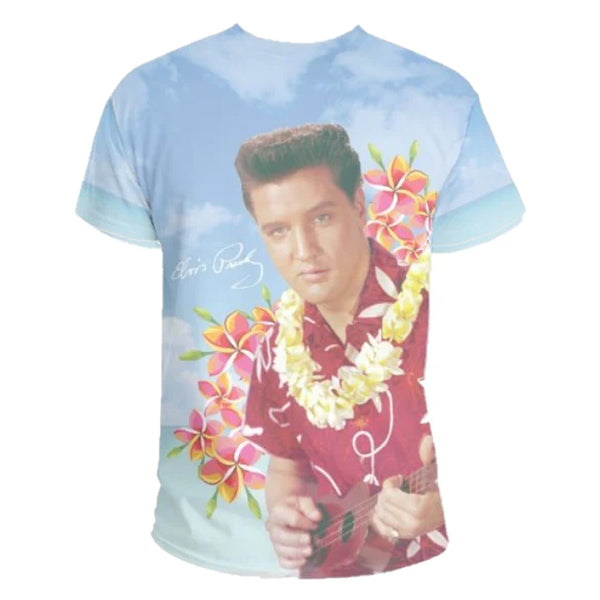 graceland Elvis Blue Hawaii Sublimated T-Shirt