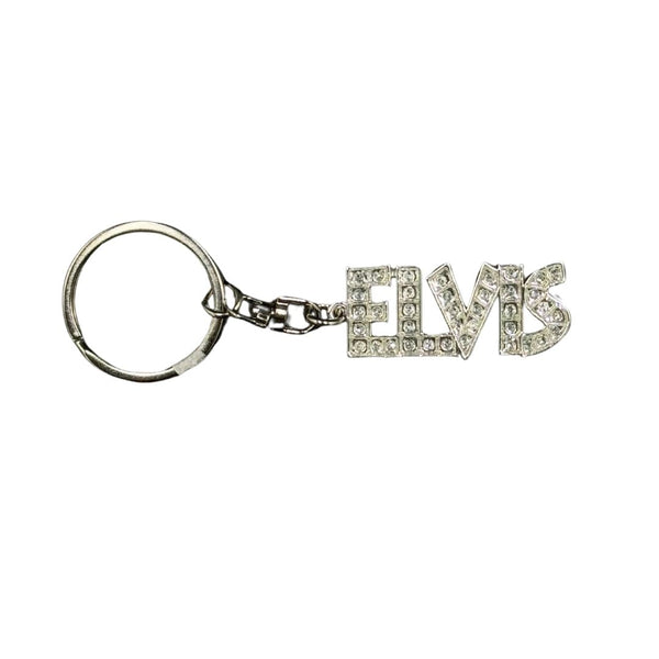 Graceland Elvis Clear Bling Key Ring