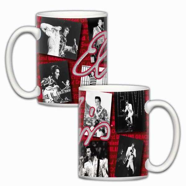 graceland Elvis Decades Collage Mug