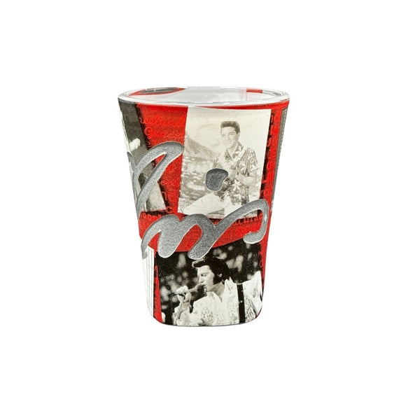 Graceland Elvis Decades Collage Shot Glass
