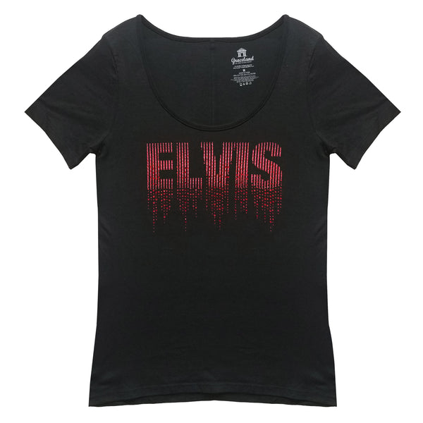 graceland ELVIS Dripping Bling Women's T-Shirt
