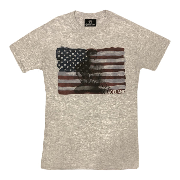 graceland Elvis Flag Graceland Watercolor T-Shirt
