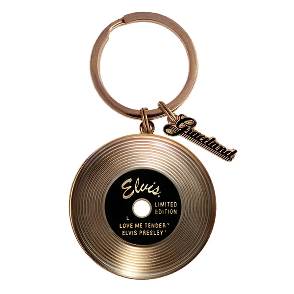 graceland Elvis Gold Record Key Ring