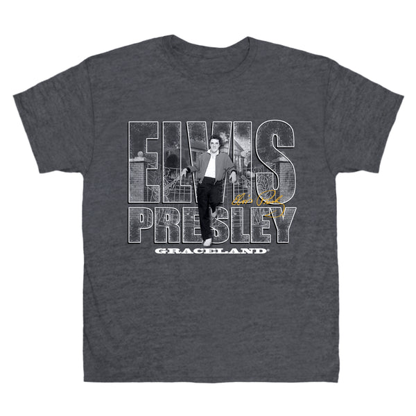 graceland Elvis Graceland Gates Tonal T-Shirt