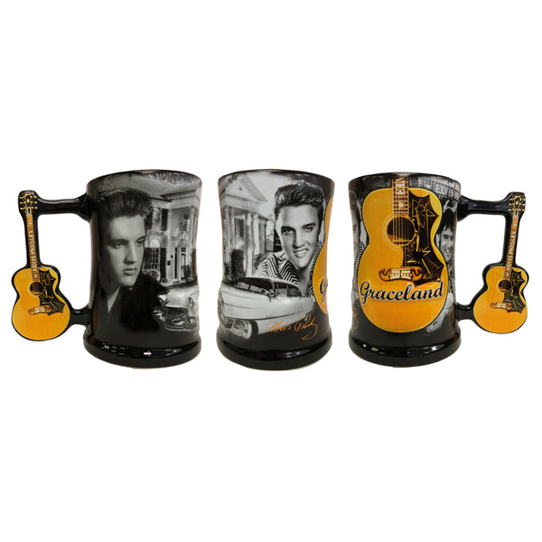 Graceland Elvis Graceland Guitar Handle Coffee Mug