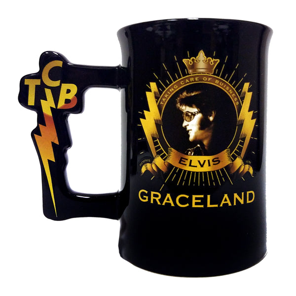 Graceland Elvis Graceland TCB Handle Coffee Mug