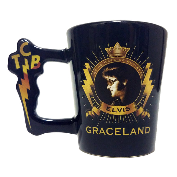 Graceland Elvis Graceland TCB Handle Shot Glass