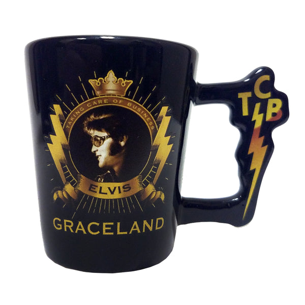 graceland Elvis Graceland TCB Handle Shot Glass