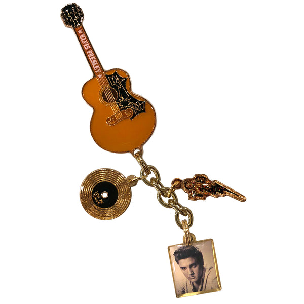 graceland Elvis Guitar Magnet With Charms
