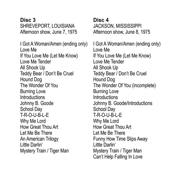 Graceland Elvis: June '75 FTD 4 CD Set