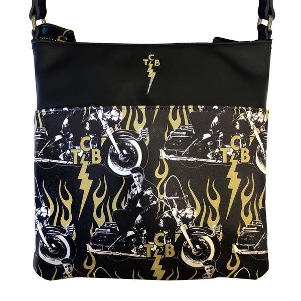 graceland Elvis Motorcycle TCB Crossbody Handbag