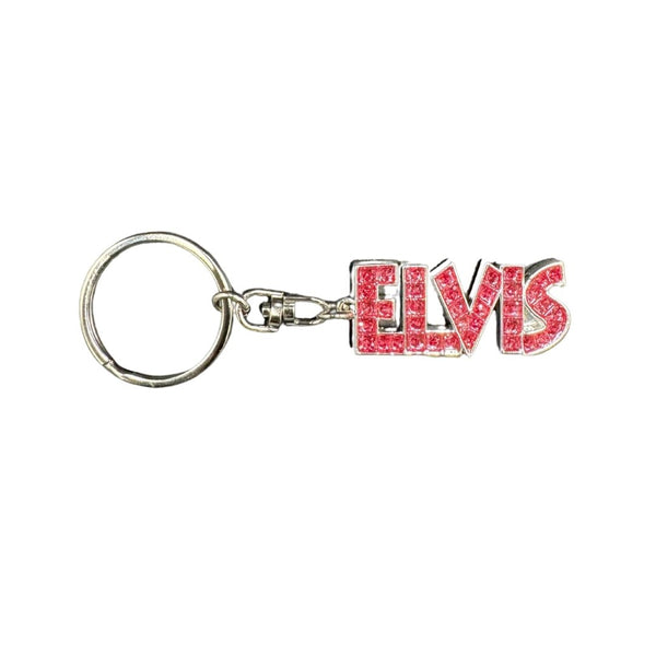 graceland Elvis Pink Bling Key Ring