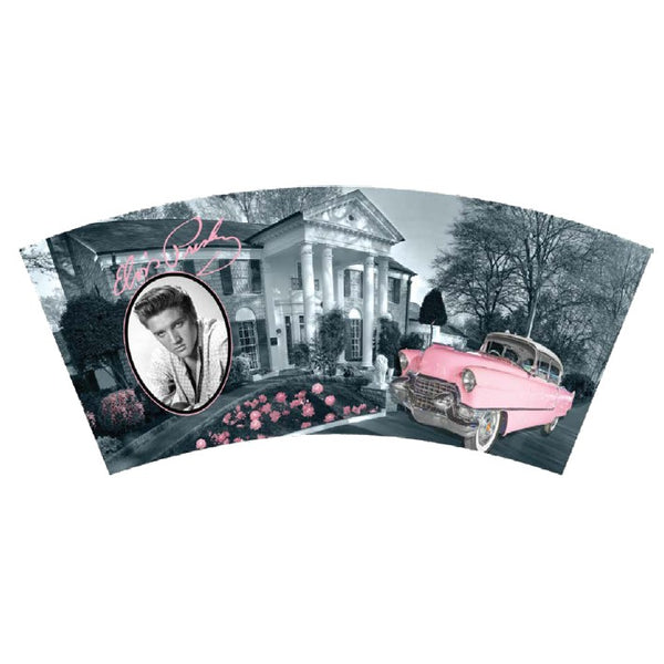 Graceland Elvis Pink Classic Car Roses Shot Glass