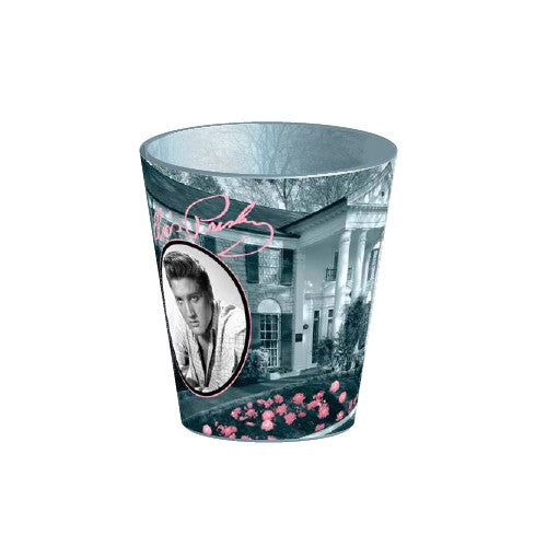 graceland Elvis Pink Classic Car Roses Shot Glass