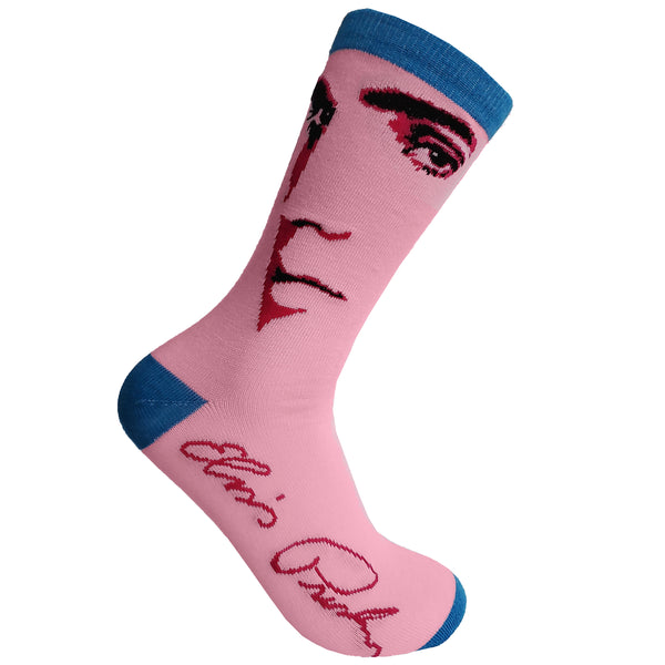 graceland Elvis Pink Profile Sock