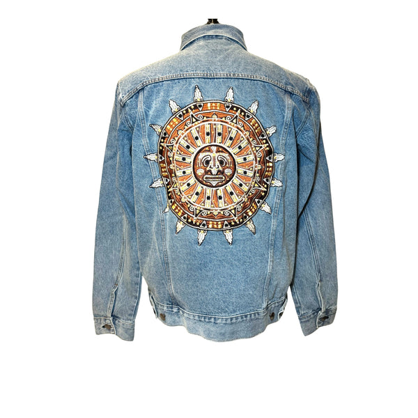 graceland Elvis Presley Aztec Sun Denim Jacket