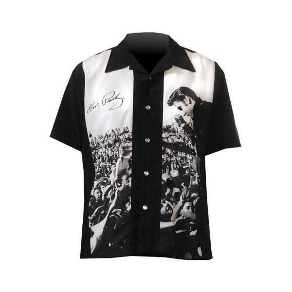 graceland Elvis Presley Crowd Men's Panel Shirt