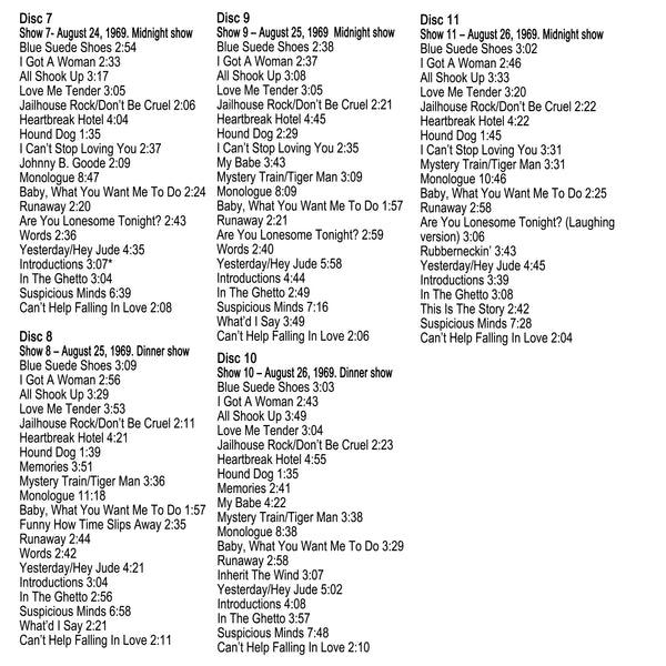 Graceland Elvis Presley: Live 1969 CD Box Set