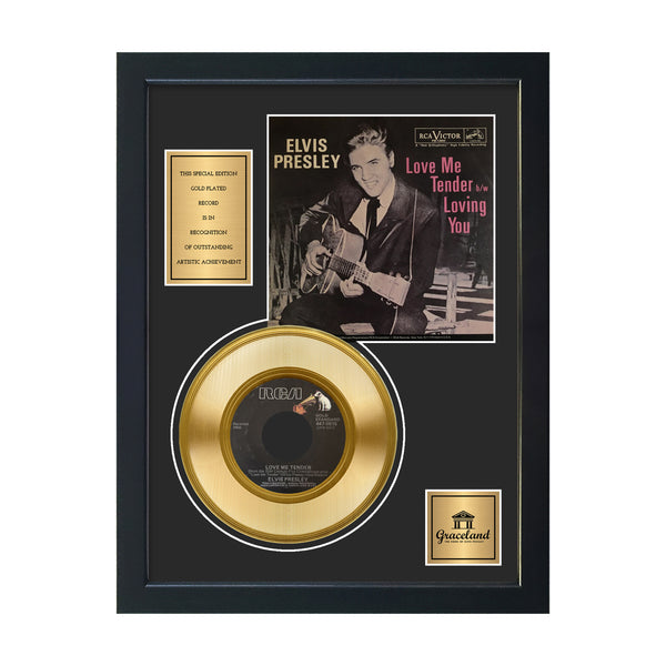 graceland Elvis Presley Love Me Tender Gold Record