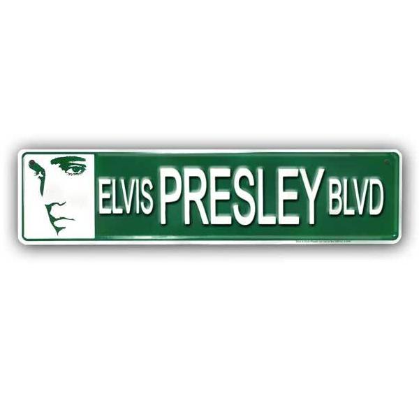 graceland Elvis Presley Profile Street Sign