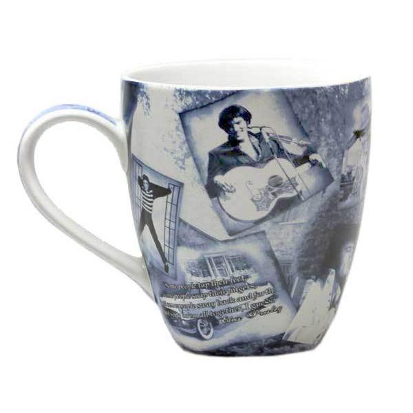 Graceland Elvis Presley's Graceland Blue Sepia Mug