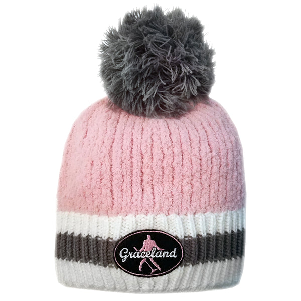 graceland Graceland Elvis Presley Silhouette Pink Beanie