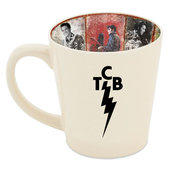Graceland Elvis Presley TCB Rustic Coffee Mug