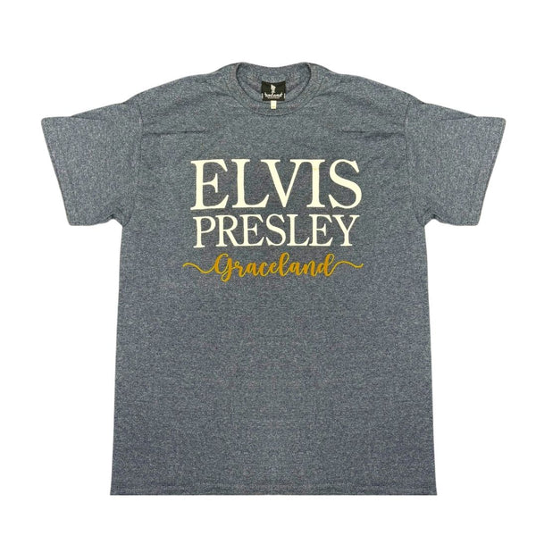Graceland Elvis Presley Text T-Shirt
