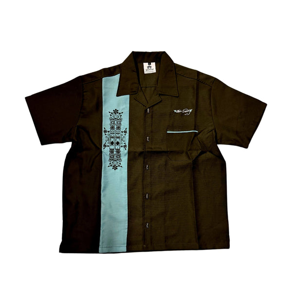 graceland Elvis Presley Tiki Panel Woven Shirt